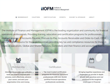 Tablet Screenshot of iofm.com